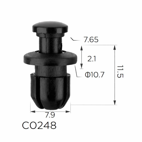 Кліпси C0248 бампера Honda Acura 90657SB0003 91533SG0000 (уп.100шт) Кліпси C0248 бампера Honda Acura 90657SB0003 91533SG0000 (уп.100шт)