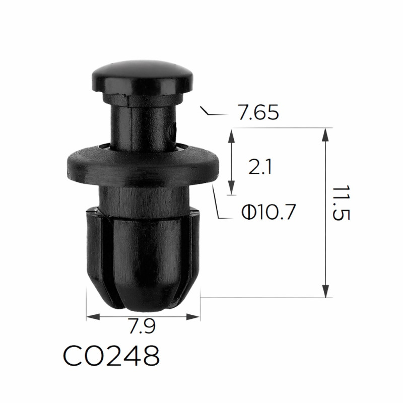 Кліпси C0248 бампера Honda Acura 90657SB0003 91533SG0000 (уп.100шт) Кліпси C0248 бампера Honda Acura 90657SB0003 91533SG0000 (уп.100шт)