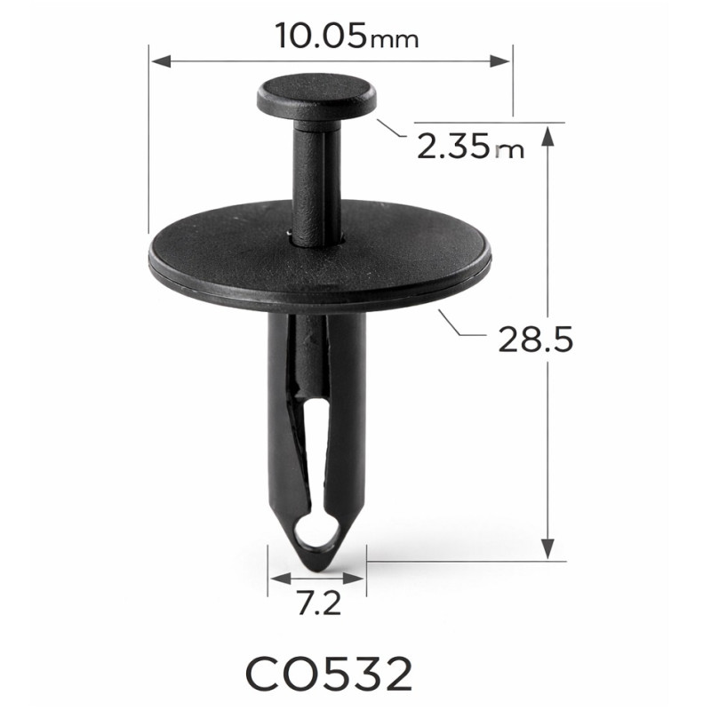 Кліпси C0532 розпірні Ford N804674S,11803 (уп.100шт) Кліпси C0532 розпірні Ford N804674S,11803 (уп.100шт)