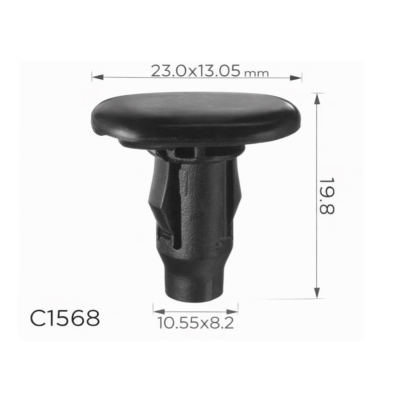 Кліпси C1568 Toyota Lexus 7586760020B0 (уп.100шт)