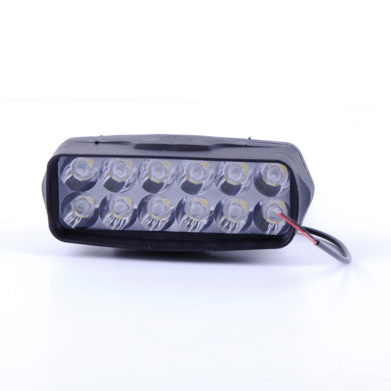 Фара LED Прямокутник 18W (1,5W*12) 10-30V 90*60*55mm Дальнє (пластик) (1шт) JP058