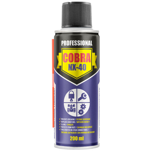 Мастило багатоцільове спрей 200ml "COBRA" NX-40 - "Nowax" NX20400