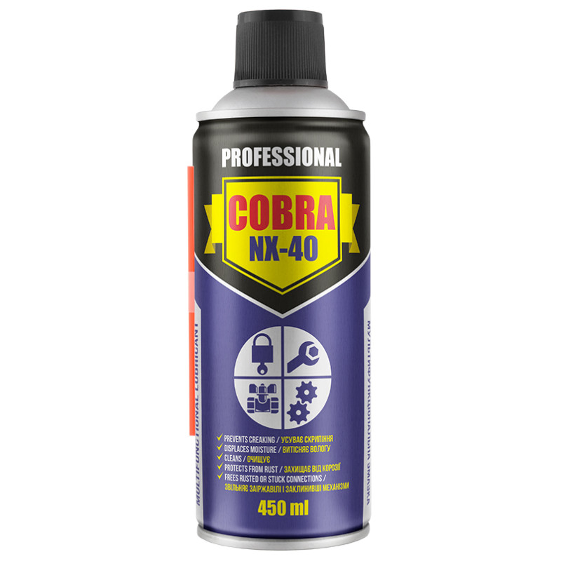 Мастило багатоцільове спрей 450ml "COBRA" NX-40 - Nowax NX45400