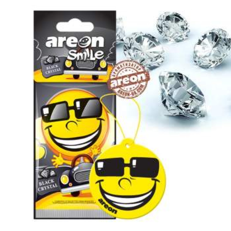 Освіжувач сухий лист - "Areon" - Smile Dry - Black Crystal (Чорний Кристал) Освіжувач сухий лист - "Areon" - Smile Dry - Black Crystal (Чорний Кристал)