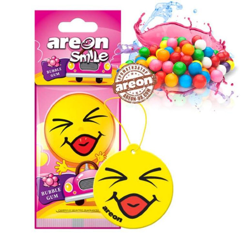 Освеж.сухой листик - "Areon" - Smile Dry - Bubble Gum (Жвачка)