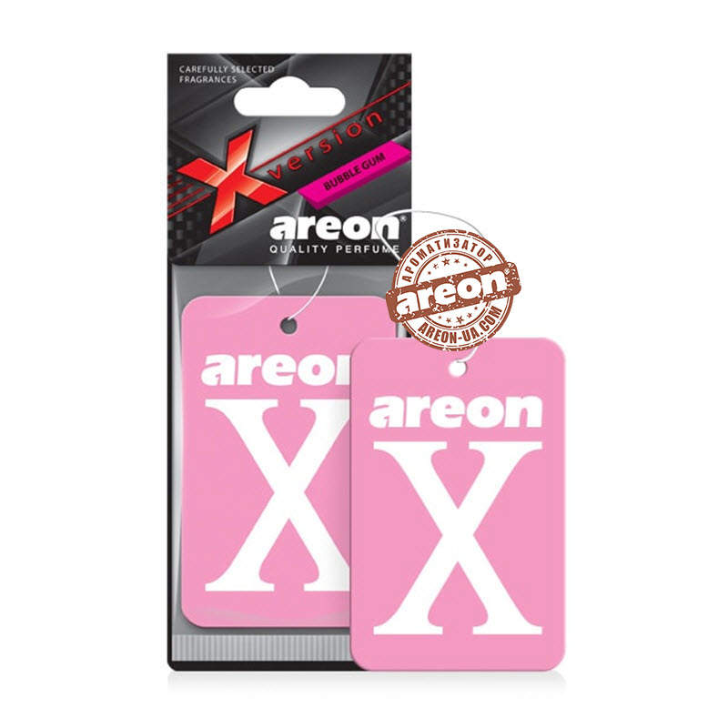 Освіжувач сухий лист - "Areon" - X-version - Bubble Gum (Жуйка)