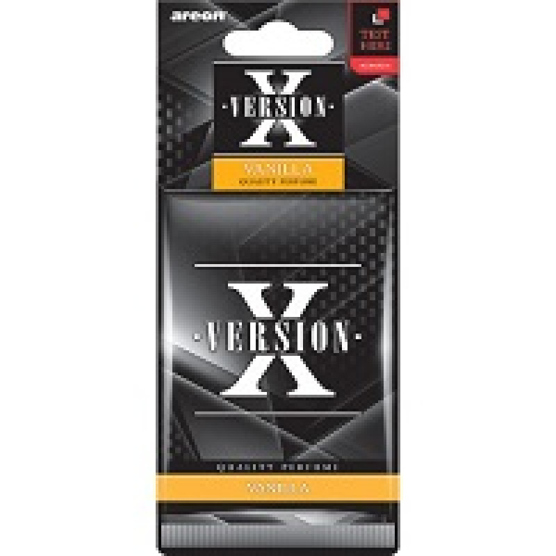 Освіжувач сухий лист - "Areon" - X-version - Vanilla (Ваніль)