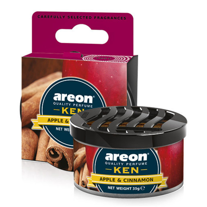 Освіжувач сухий консерва 35gr - "Areon" - Ken - Apple & Cinnamon (Яблуко-Кориця) Освіжувач сухий консерва 35gr - "Areon" - Ken - Apple & Cinnamon (Яблуко-Кориця)