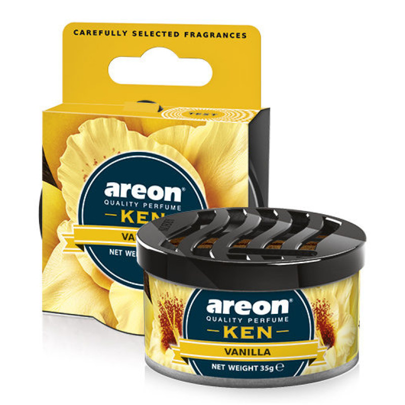 Освіжувач сухий консерва 35gr - "Areon" - Ken - Vanilla (Ваніль) Освіжувач сухий консерва 35gr - "Areon" - Ken - Vanilla (Ваніль)