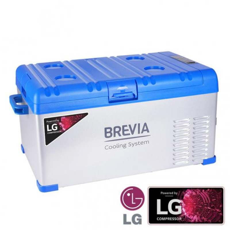 Холодильник 25л 12/24/220V 60W компресорний (компресор LG) "Brevia" 22405