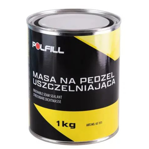 Герметик під кисть чорний 1000g "Polfill" 43151 Герметик під кисть чорний 1000g "Polfill" 43151