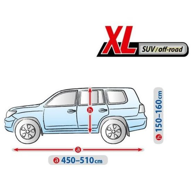 Тент Джип/Мінівен 510х195х160 см (XL) BASIC GARAGE SUV/OFF ROAD "KEGEL" "5-3969-241-3021"