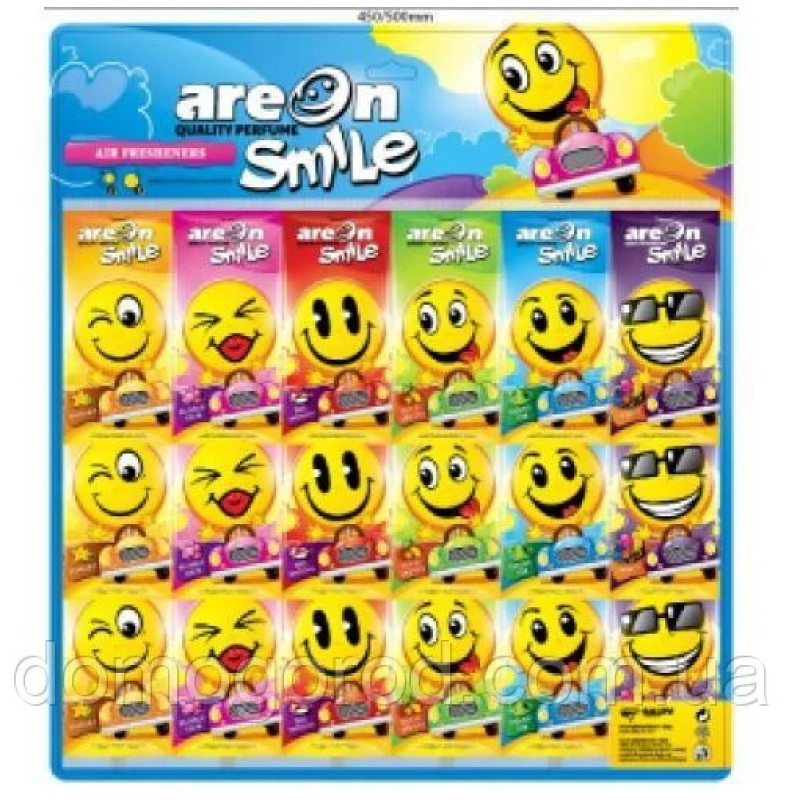Освеж.сухой листик - "Areon" - Smile Dry -  Планшет MIX