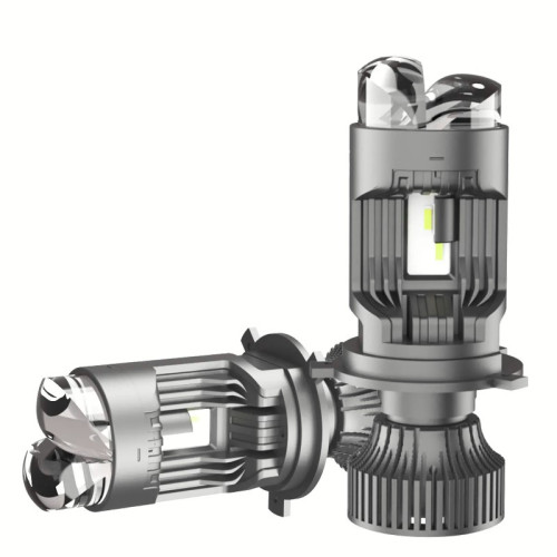 Лампа LED  Міні Лінзи H4 D35мм  90/130w 10000/14000Lm 6500K 3570*5 Chip AllSeason 12V "M01Q"