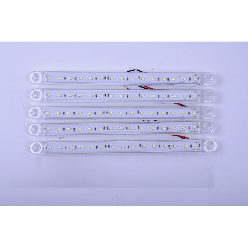 Габарит - білий - 204х20мм - 12/24V Led 15 діод - "Thoc Auto" ТН-1510 (5шт)