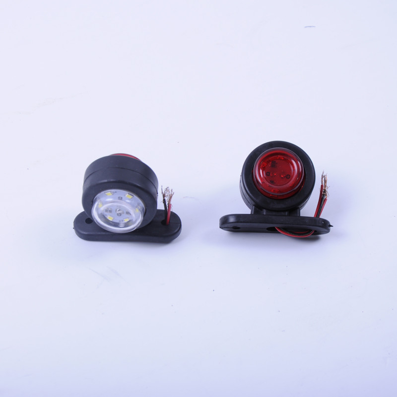 Габарит "ріжки" прямий  5см 12/24v червонийр+білий 6+6LED YASA (1шт)