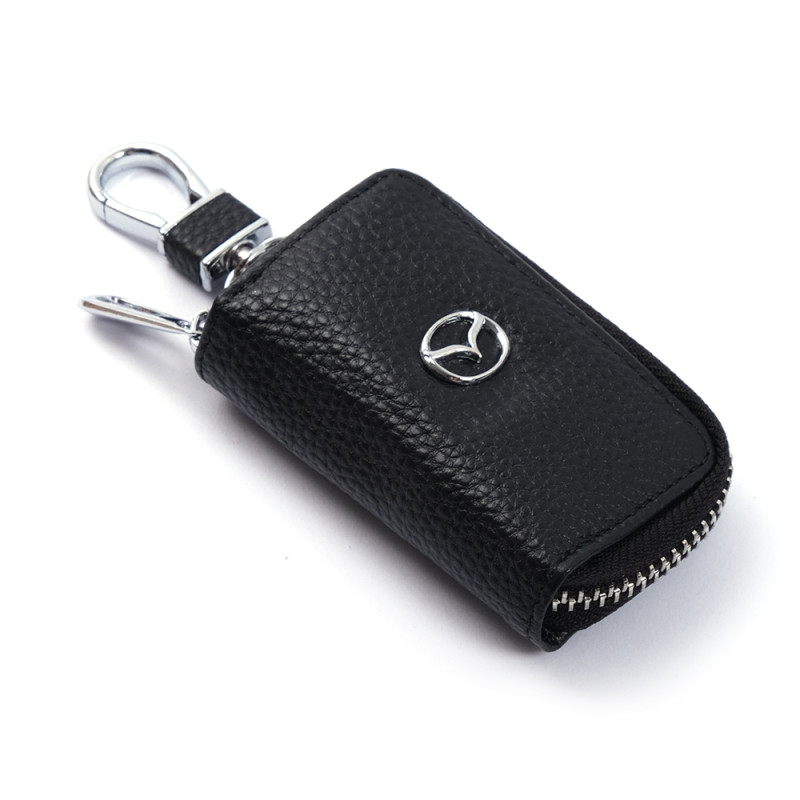Чохол для ключів з карабіном Mazda (Шкіра) 2863 Чохол для ключів з карабіном Mazda (Шкіра) 2863