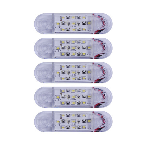 Габарит - білий - 110х40мм - 12/24V Led 9 діодів - "MRT-23" - К-131 (5шт)