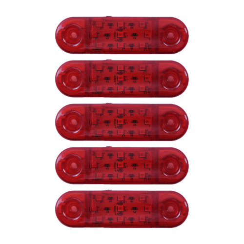 Габарит - червоний - 110х40мм - 12/24V Led 9 діодів - "MRT-23" - К-132 (5шт)