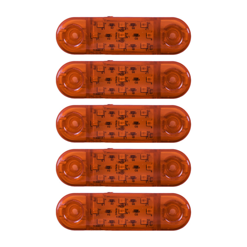 Габарит - помаранчевий - 110х40мм - 12/24V Led 9 діодів - "MRT-23" - К-130 (5шт)
