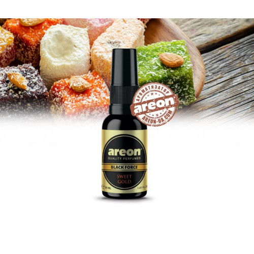 Освіжувач спрей 30ml - "Areon" - Perfume Premium - Black Force - Sweet Gold (Солодке золото) 1:2