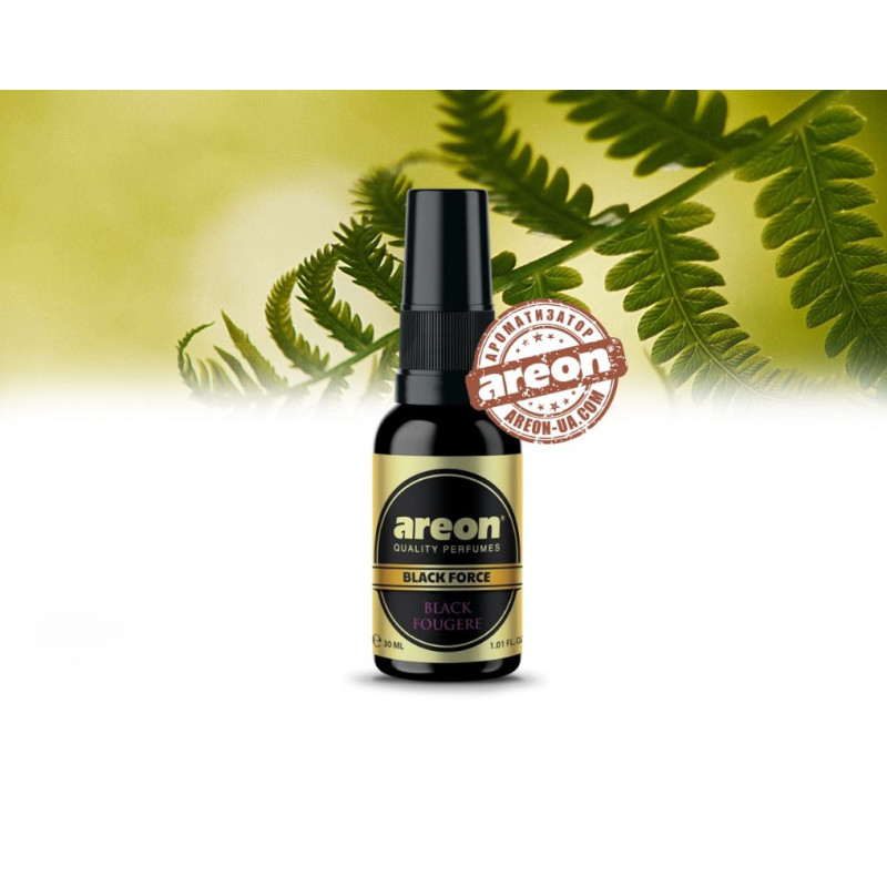 Освіжувач спрей 30ml - "Areon"- Perfume Premium - Black Force - Black Fougere (Чорний фужер) скло1:2