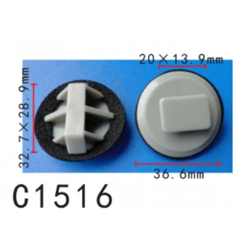 Кліпси C1516 молдингу порогів Mazda BP4L51SJ3 ( уп. 100 шт.) Кліпси C1516 молдингу порогів Mazda BP4L51SJ3 ( уп. 100 шт.)