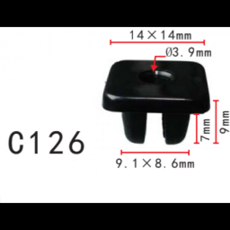 Кліпси C0126 під саморіз (OEM 9018906018, 90189-06018, 82Z16-08001, 82Z1608001, 14643) ( уп. 100 шт. Кліпси C0126 під саморіз (OEM 9018906018, 90189-06018, 82Z16-08001, 82Z1608001, 14643) ( уп. 100 шт.