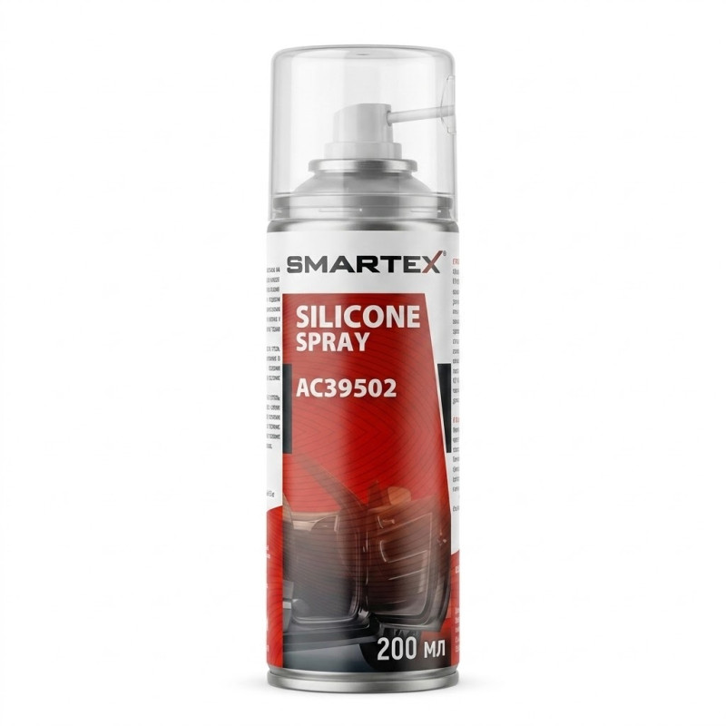 Мастило силіконове спрей 200ml "Smartex"морозостійке/водовідштовхувальне AC39502(шт/ящ) Мастило силіконове спрей 200ml "Smartex"морозостійке/водовідштовхувальне AC39502(шт/ящ)