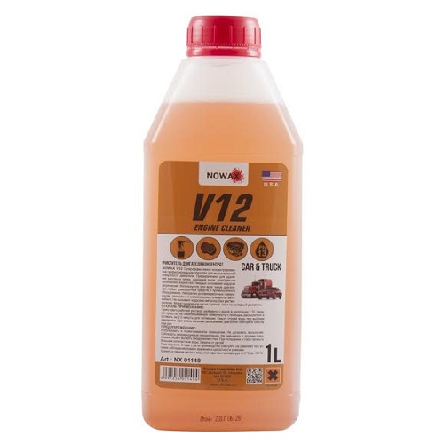 Очищувач двигуна  1L "Nowax" NX01149 V12 Engine Cleaner концентрат 1:10