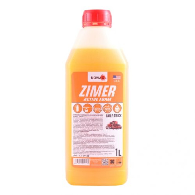 Активна піна 1L "Nowax" NX01139 Zimer Active Foam концентрат 1:3 Активна піна 1L "Nowax" NX01139 Zimer Active Foam концентрат 1:3