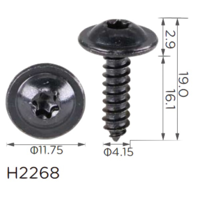 Саморіз H2268 VOLKSWAGEN (N90698606, 18618) ( уп. 100 шт.) Саморіз H2268 VOLKSWAGEN (N90698606, 18618) ( уп. 100 шт.)