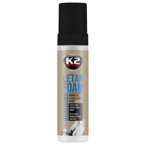 Очищувач салону-шкіра спрей пінний 200ml  "K2" Letan Foam (для глибокого очищення) K205