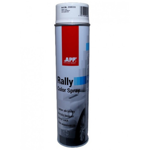 Фарба білий глянець 600ml "APP RALLY COLOR" 210111 (12шт/уп)
