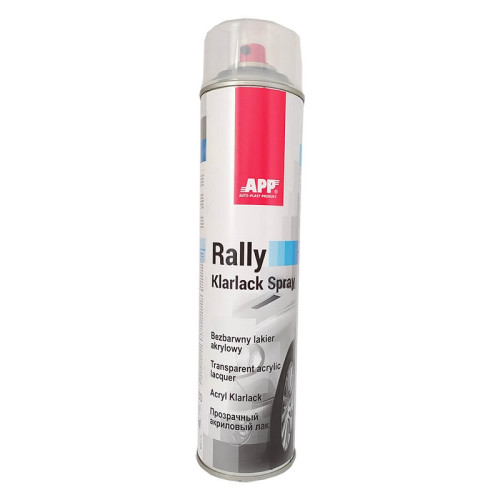 Фарба лак 600ml "APP RALLY COLOR" безбарвний глянець 210115 (12шт/уп)
