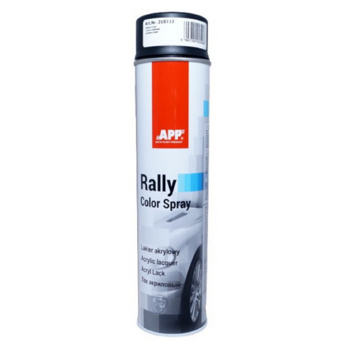 Фарба чорний мат 600ml "APP RALLY COLOR" 210112 (12шт/уп)