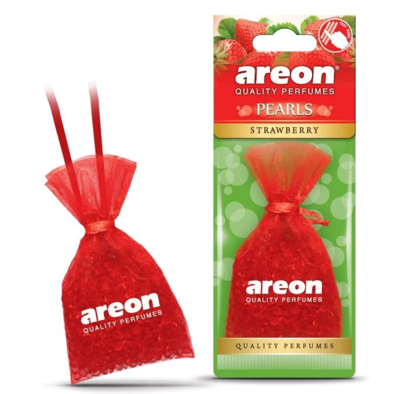 Освіжувач силіконові гранули 25gr - "Areon" - Pearls - Strawberry (Полуниця)