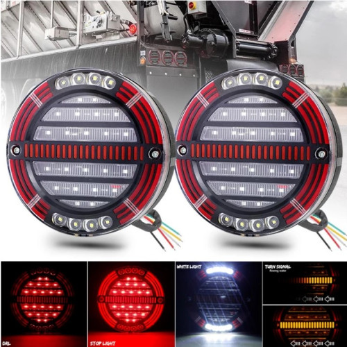 Задній ліхтар Круглий 12/24V (Ø-140мм.Н-49мм) 30 Led стоп/габарит/поворот DQTL-246 (1шт/уп) Задній ліхтар Круглий 12/24V (Ø-140мм.Н-49мм) 30 Led стоп/габарит/поворот DQTL-246 (1шт/уп)