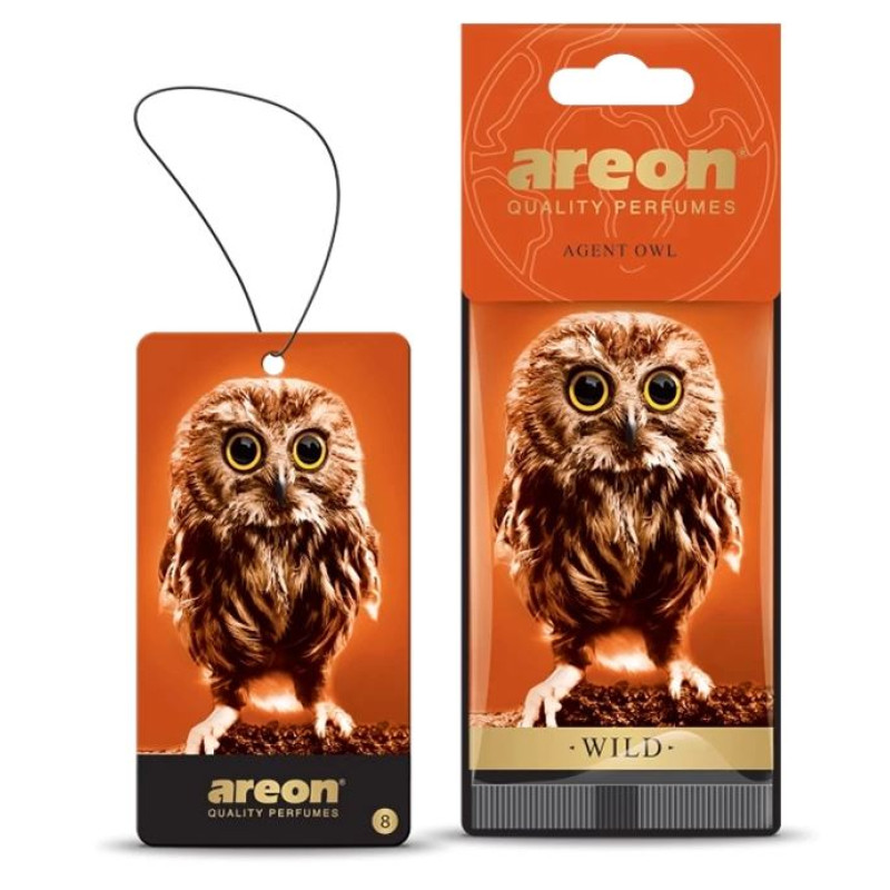 Освіжувач сухий лист - "Areon" - Wild - Agent Owl (Агент Сова)