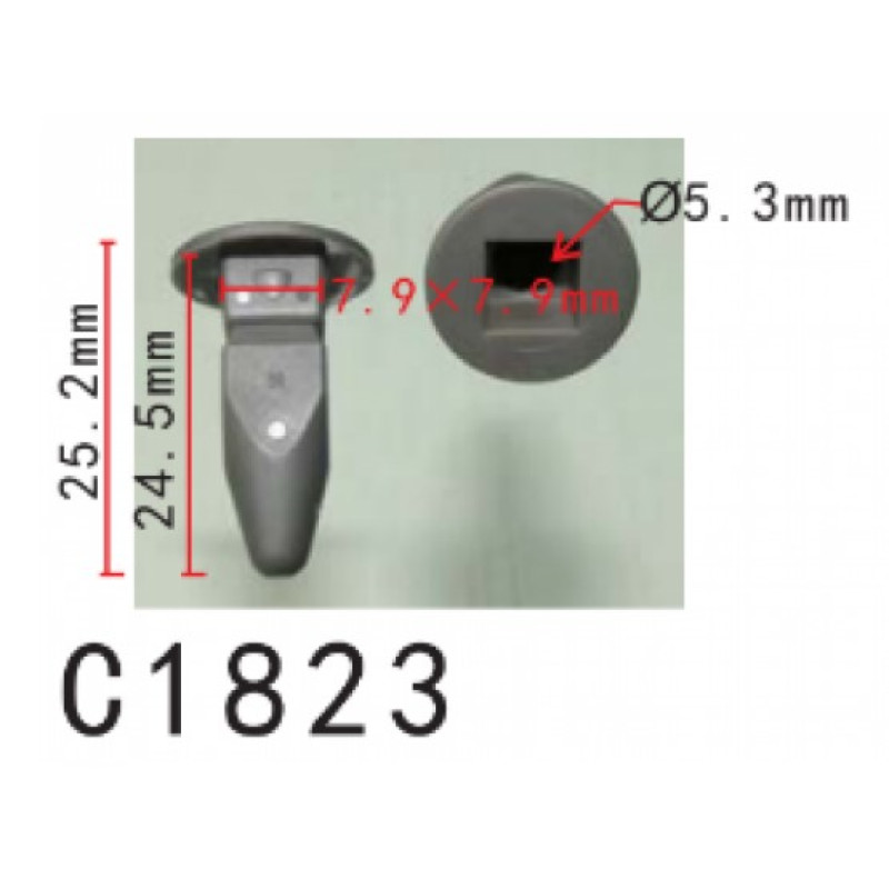 Кліпси C1823 втулка VW, AUDI (357868143, 357868143, 14253)  ( уп. 100 шт.)