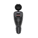 Прикурювач одинарний Hoco Z34 3.1A/2 USB + Цифровий дисплей 2хUSB+заглушка Чорна Прикурювач одинарний Hoco Z34 3.1A/2 USB + Цифровий дисплей 2хUSB+заглушка Чорна