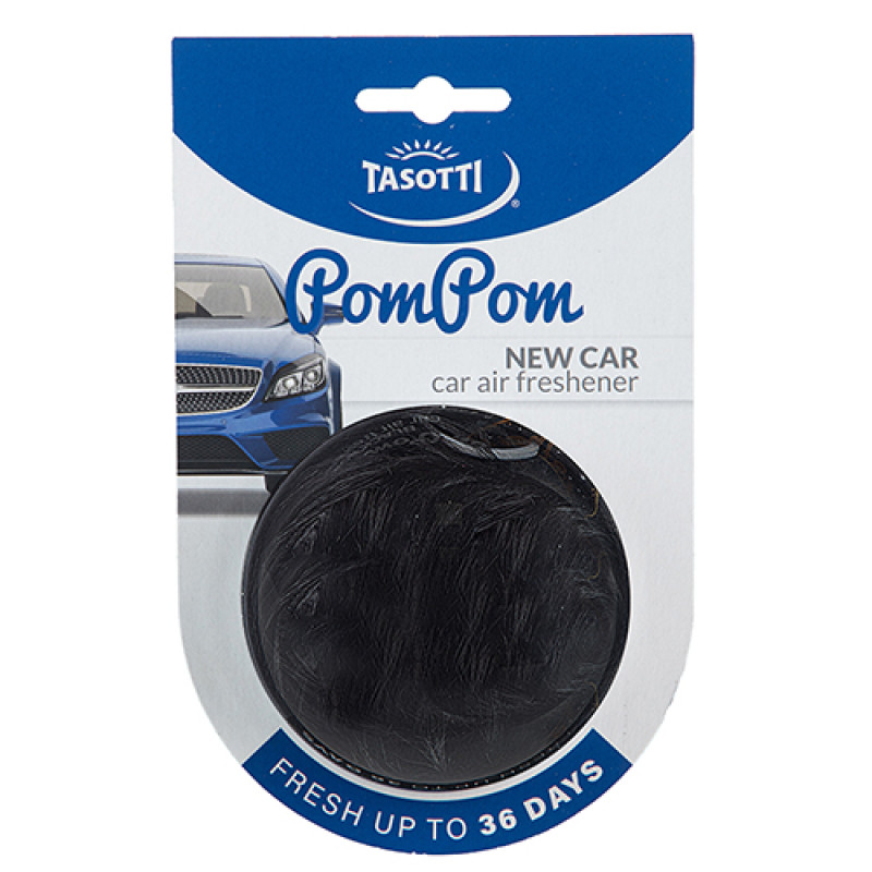 Освіжувач помпом - "Tasotti" - POM POM - New car (Нова машина)