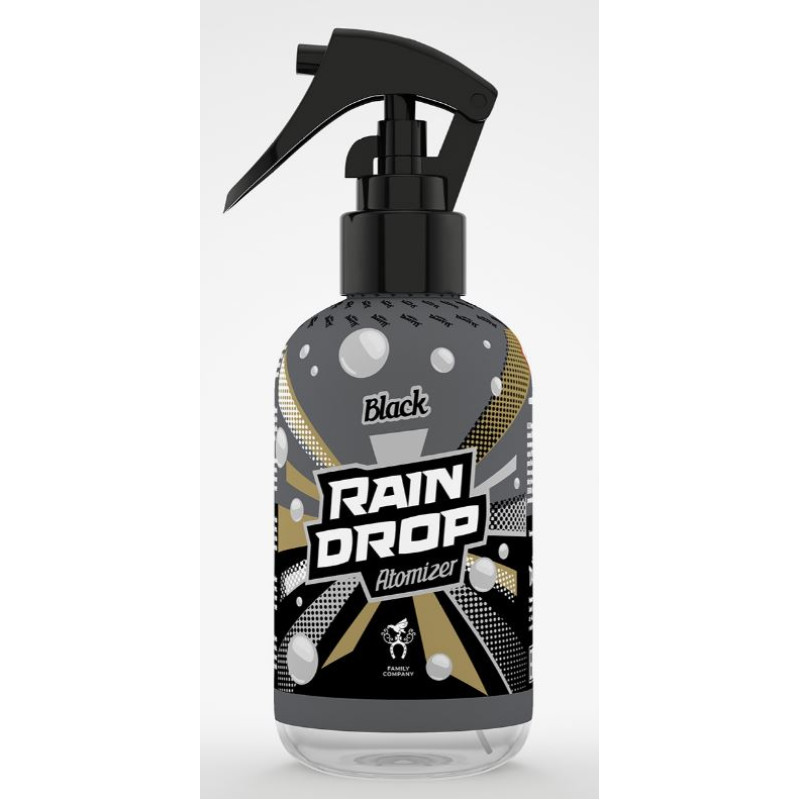 Освіжувач спрей 200ml - "Tasotti" - Rain Drop - Black (Чорний)
