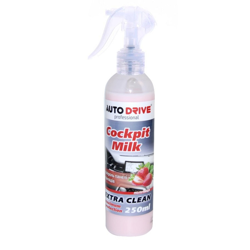 Поліроль торпеди молочко тригер 250ml "AutoDrive" Полуниця AD0021 (24шт/уп) Поліроль торпеди молочко тригер 250ml "AutoDrive" Полуниця AD0021 (24шт/уп)