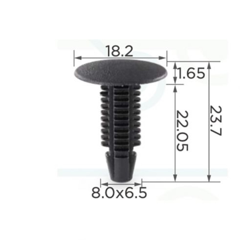 Кліпси C0104 обшивки салону (ОЕМ W701380SSW, 10365) (уп.100шт)