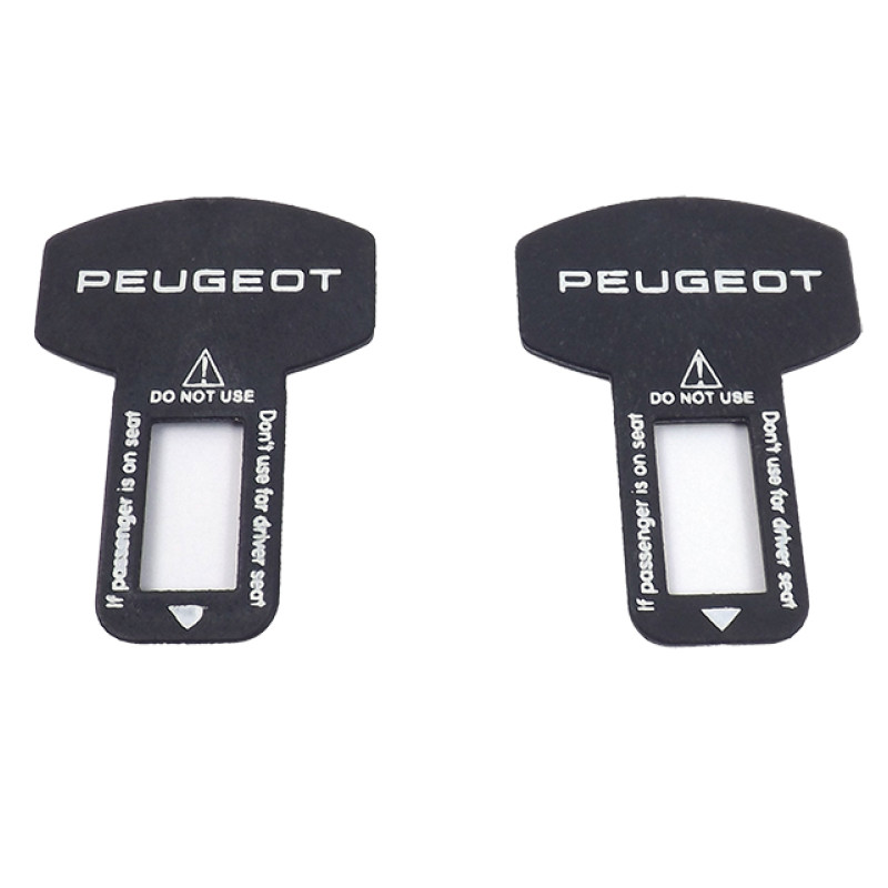Заглушка ременя безпеки нейлон "Peugeot" (2шт/уп) Заглушка ременя безпеки нейлон "Peugeot" (2шт/уп)
