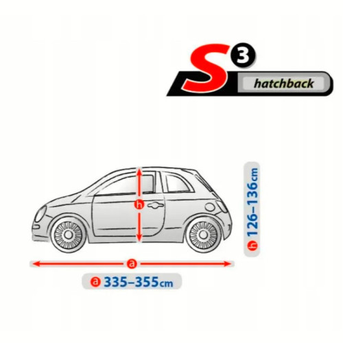 Тент Хетчбек 355х148x136 см (S3) Optimal Garage, Hatchback "KEGEL" "5-4312-248-3020"