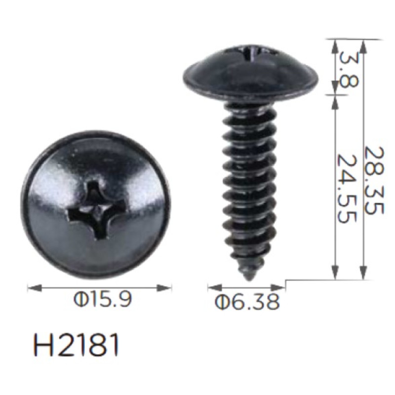 Саморіз H2181 HYUNDAI (92155-22000, 9215522000, 1125406206) ( уп. 100 шт.) Саморіз H2181 HYUNDAI (92155-22000, 9215522000, 1125406206) ( уп. 100 шт.)