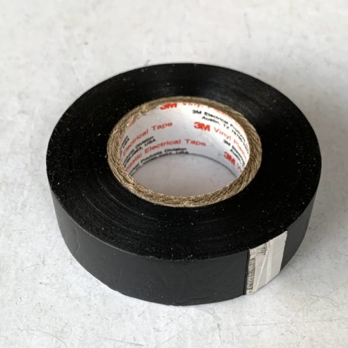 Ізолента PVC 20m 3M чорна (шир.19мм/товщина 0,13мм) Оригінал (уп.10шт)