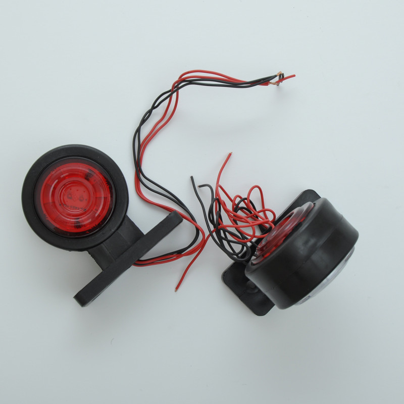 Габарит "ріжки" прямий 8,5см 24v червоний+білий 10+10 LED "MRT" Л-070 (2шт) Габарит "ріжки" прямий 8,5см 24v червоний+білий 10+10 LED "MRT" Л-070 (2шт)